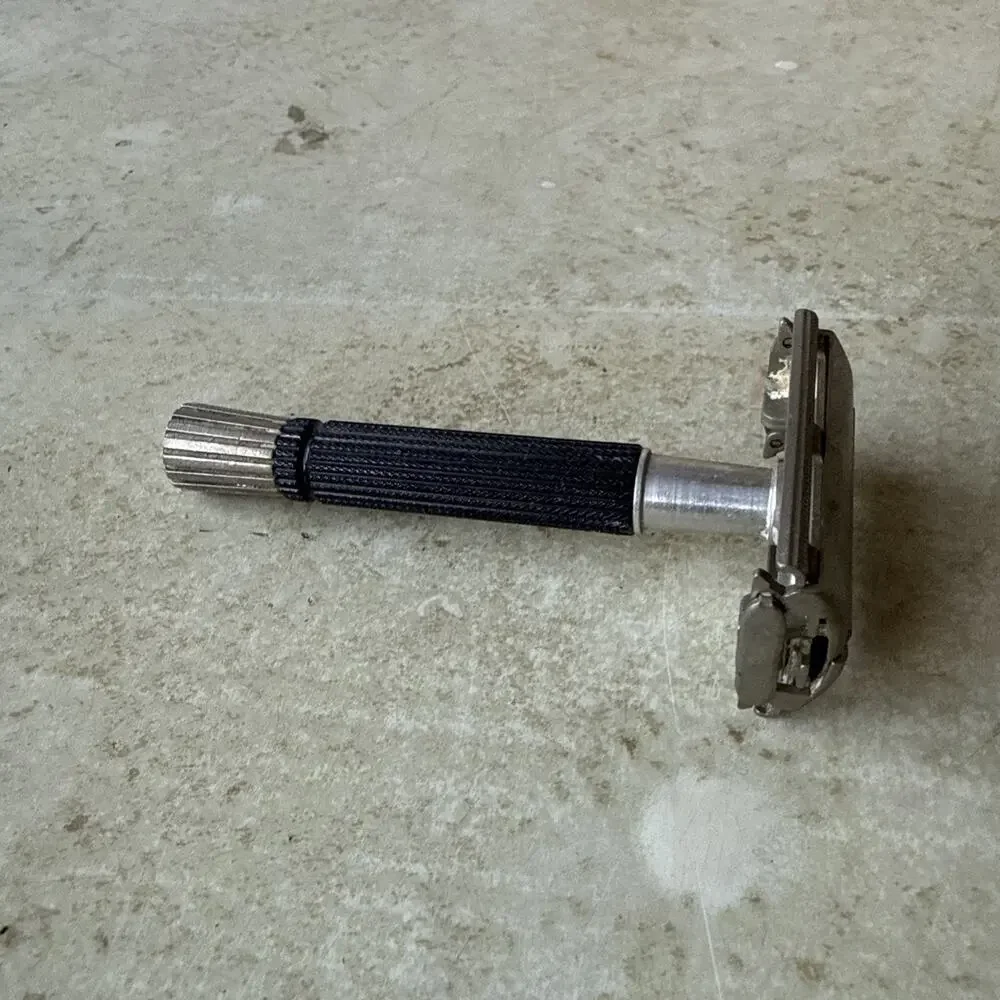 Vintage Gillette Black Safety Razor
